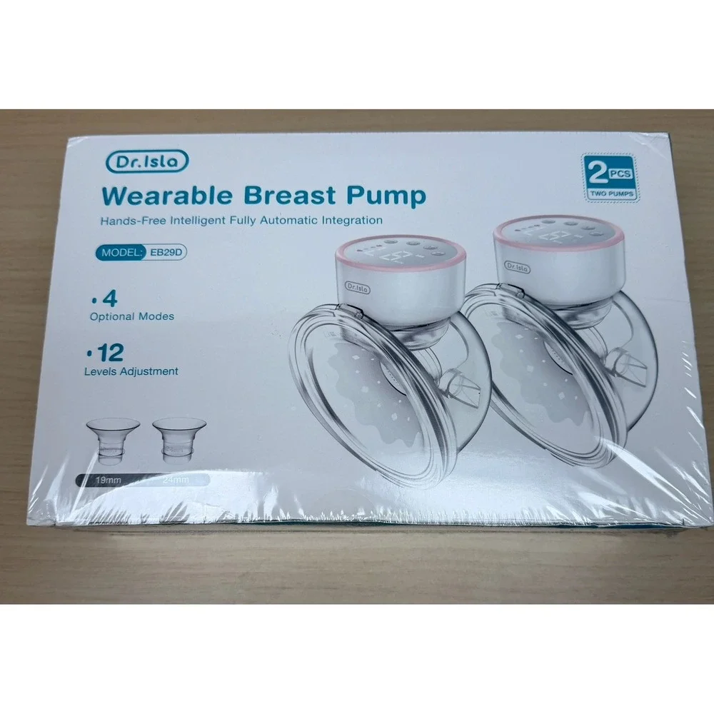 Dr.isla Hands Free Breast Pump Pink Portable Wearable Breastfeeding New Sealed